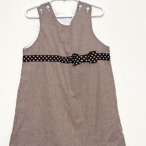 The Bailey Boys Brown Black Striped Frock: Timeless Elegance for Your Little One